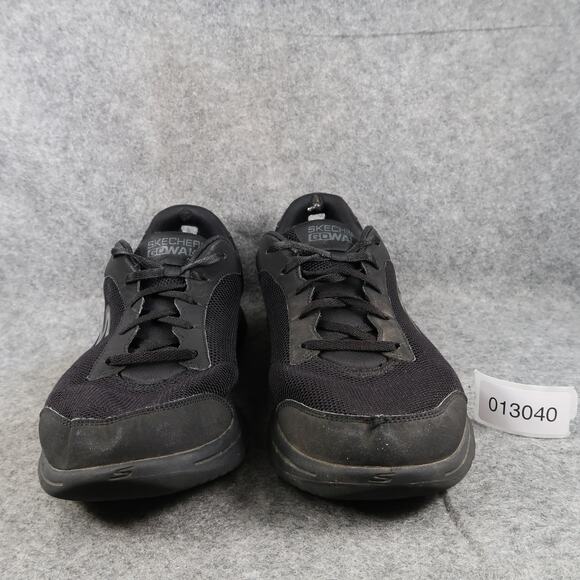 Skechers Shoes Mens 11.5 Athletic Trainer Go Walk Sneakers Casual Active Black - Picture 2 of 13